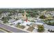 A bird's eye view of a well-maintained neighborhood showcases a charming home's location and curb appeal at 6950 113Th St, Seminole, FL 33772