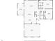 Layout of the house illustrating a large living room, multiple bedrooms and two bathrooms at 6950 113Th St, Seminole, FL 33772