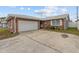 Charming single-story brick home featuring an attached garage and a well-maintained front yard at 6950 113Th St, Seminole, FL 33772