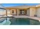 Backyard pool with a deck and lanai at 924 Landmark S Cir, Tierra Verde, FL 33715