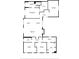 Detailed floor plan of a house, showcasing the layout of rooms and dimensions at 11001 Hobson St, Spring Hill, FL 34608
