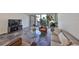 Comfortable living room with sleek furniture, tile floors, and large sliding glass doors that offer plenty of natural light at 2424 W Tampa Bay Blvd # B201, Tampa, FL 33607