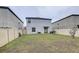 View of the backyard featuring a wooden fence at 13456 Marble Sands Ct, Hudson, FL 34669