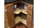 Kitchen cabinets with easy reach corner storage for maximizing space and easy access in the kitchen at 6919 Greenhill Pl, Tampa, FL 33617