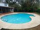 Private backyard swimming pool with ample deck space for outdoor entertaining at 6919 Greenhill Pl, Tampa, FL 33617