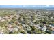 Panoramic aerial shot of a neighborhood showcasing beautiful houses with lush trees and stunning waterfront views at 7312 7Th Nw Ave, Bradenton, FL 34209