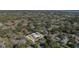 An aerial view of neighborhood showing the tree coverage, neighborhood and home's perimeter at 7312 7Th Nw Ave, Bradenton, FL 34209