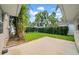 Private backyard with lush greenery, including a patio area, perfect for outdoor relaxation and entertainment at 216 21St Ne Ave, St Petersburg, FL 33704