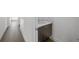 Powder room with a vessel sink, grey granite countertop and dark wood cabinet at 2910 W Barcelona St # Ph-2303, Tampa, FL 33629