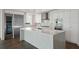 Kitchen with white cabinets, marble countertops, and stainless steel appliances at 2910 W Barcelona St # Ph-2303, Tampa, FL 33629