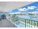 Enjoy picturesque waterfront views from your private balcony overlooking the community pool at 340 Pinellas Bayway S # 306, Tierra Verde, FL 33715