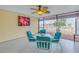 Bright sunroom with waterfront views offers a relaxing space to enjoy the scenery at 340 Pinellas Bayway S # 306, Tierra Verde, FL 33715