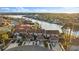 Aerial view of the community and canal front homes in neighborhood at 6320 Grand Bahama Cir # 6320, Tampa, FL 33615