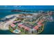 Aerial view of a waterfront community with nearby beach access at 800 S Gulfview Blvd # 101, Clearwater Beach, FL 33767