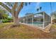 A screened-in pool with ample room for seating offers a relaxing outdoor retreat at 1753 Lucas Dr, Clearwater, FL 33759