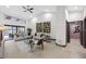 Spacious living room with high ceilings, comfortable seating and stylish decor at 5809 Cruiser Way, Tampa, FL 33615