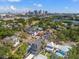 Aerial view featuring the house with a distant view of the city skyline at 807 W Park Ave, Tampa, FL 33602