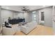 Comfortable living room featuring a well-stocked wet bar and plush seating, adjacent to the luxurious bathroom at 807 W Park Ave, Tampa, FL 33602