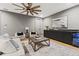 Cozy living room with stylish furniture, wood floors, a wet bar, and tasteful decor for relaxed entertaining at 807 W Park Ave, Tampa, FL 33602