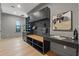 Well-organized mudroom with built-in bench, storage cabinets, and a convenient desk area at 807 W Park Ave, Tampa, FL 33602