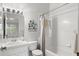Bathroom featuring a shower-tub combo and ample vanity space at 8615 Hunters Key Cir, Tampa, FL 33647