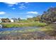 A tranquil pond scene with an expansive view with abundant, lush vegetation at 8243 Vassar Cir, Tampa, FL 33634