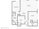 Detailed floor plan showcasing the layout of a spacious home with a large living room and primary bedroom at 102 Mariner Dr, Tarpon Springs, FL 34689