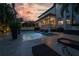Backyard with a pool and spacious patio for entertaining at 5020 W Dickens Ave, Tampa, FL 33629