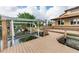 Dock and boat lift with deck overlooking the waterfront at 513 Suwanee Cir, Tampa, FL 33606