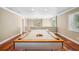 Inviting game room with a pool table, recessed lighting, and second-story views at 513 Suwanee Cir, Tampa, FL 33606