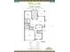 Floor plan for a 2 bedroom plus den, 2 bath home featuring a kitchen, lanai, living room, and 2 car garage in Egret Landing at 10833 Collar Dr, San Antonio, FL 33576
