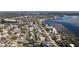 Beautiful aerial view showcasing waterfront homes and tree-lined streets in the neighborhood at 1600 Pennsylvania Ne Ave, St Petersburg, FL 33703