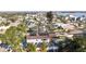 Stunning aerial shot capturing the home's position with solar panels and neighborhood views at 1600 Pennsylvania Ne Ave, St Petersburg, FL 33703