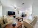 Open-concept living room with contemporary furniture, wood floors, and abundant natural light at 1600 Pennsylvania Ne Ave, St Petersburg, FL 33703