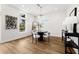 Dining room featuring a modern round table, stylish chairs, and contemporary decor at 8631 5Th Street North, St Petersburg, FL 33702