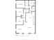 Detailed second floor plan showcasing bedrooms, living areas, and a balcony at 8631 5Th Street North, St Petersburg, FL 33702