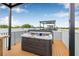 Rooftop deck showcasing a new hot tub, providing an ideal space for relaxation and entertainment at 8631 5Th Street North, St Petersburg, FL 33702