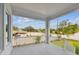 Covered patio offering a view of the fenced backyard at 441 42Nd Ne Ave, St Petersburg, FL 33703