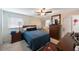 The main bedroom has a ceiling fan and natural light at 4701 Lodestone Dr, Tampa, FL 33615
