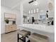Bright, updated kitchen featuring white cabinets, stainless steel appliances and quartz countertops at 4210 Harrisburg Ne St, St Petersburg, FL 33703