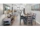 Stylish dining area with modern decor and an open floor plan at 3010 59Th S St # 304, Gulfport, FL 33707