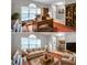 Versatile living space showcasing an office with built-in shelving and a cozy living room arrangement at 4506 Mapletree Loop, Wesley Chapel, FL 33544