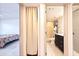 Hallway area featuring bedroom and bathroom access at 5400 Park N St # 209, St Petersburg, FL 33709