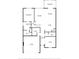 Floor plan of a home with labeled rooms and dimensions, including a primary bedroom, living room, and kitchen at 6216 Kevesta Ave, Palmetto, FL 34221