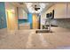 Bright kitchen featuring granite counters, modern appliances, and a decorative stained-glass ceiling at 90 S Highland Ave # 423, Tarpon Springs, FL 34689