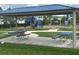 A community playground with a covered picnic area and ample green space at 16949 Secret Meadow Dr, Odessa, FL 33556