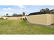 The backyard has a well-maintained lawn and low-maintenance landscaping at 2734 Sand Hollow Ct # 1, Clearwater, FL 33761