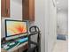 Comfortable office space features built-in desk space and storage, ideal for remote work at 4902 Carranza Ct, Tampa, FL 33616