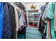Organized walk-in closet with shelving and a blue dresser at 2617 Cove Cay Dr # 604, Clearwater, FL 33760