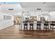 Open kitchen with bar seating, stainless steel appliances, and ample counter space at 2617 Cove Cay Dr # 604, Clearwater, FL 33760